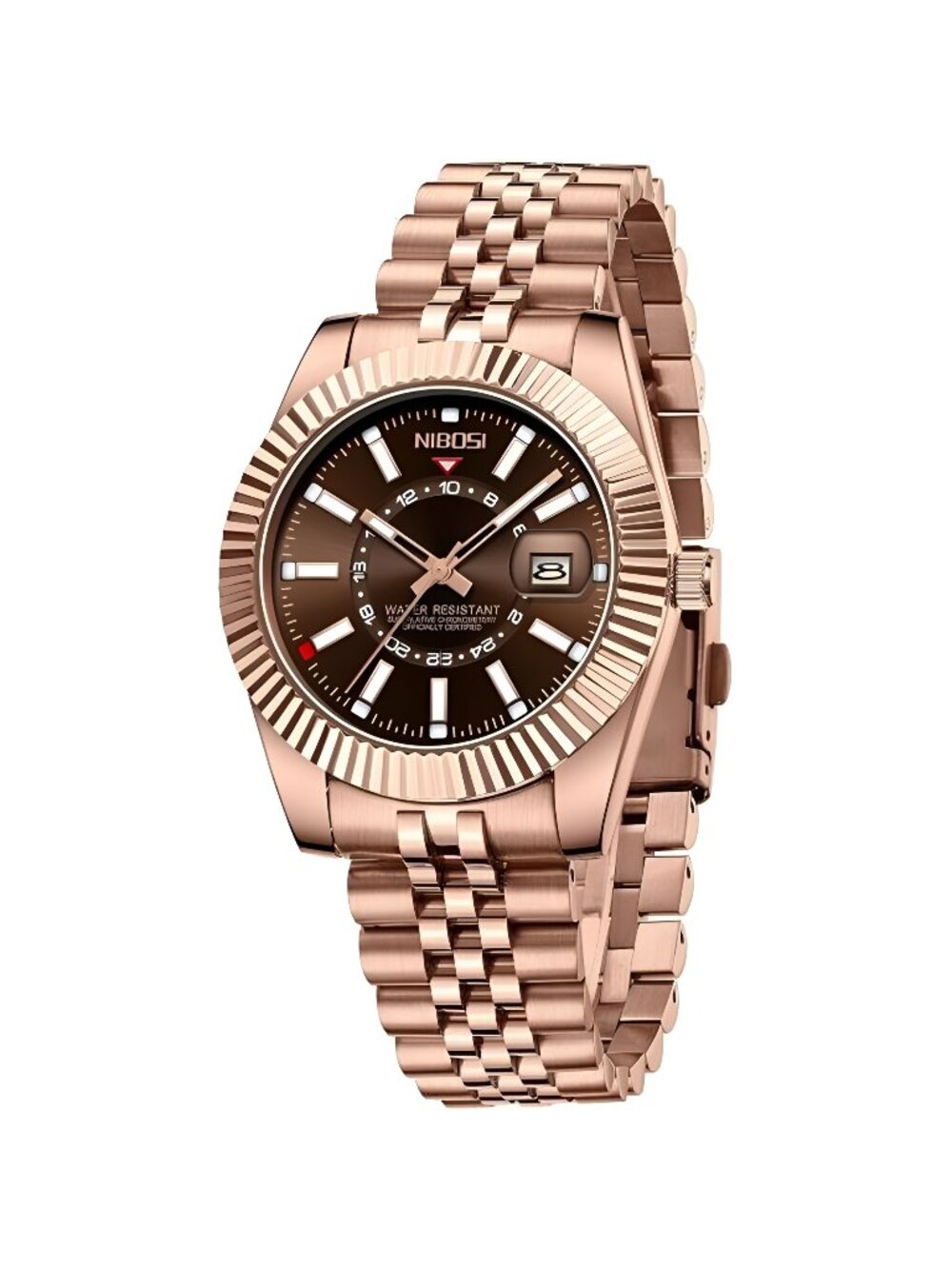 Watches for Men Analog Quartz Stainless Steel Dial with Date Waterproof